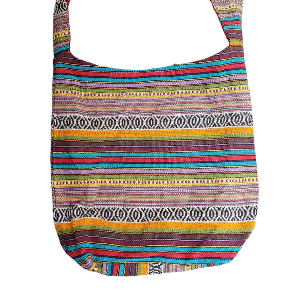 Hobo Womens Bag Kilm Multi Color Multi Pattern Boho Hippie Festival Shoulder Bag
